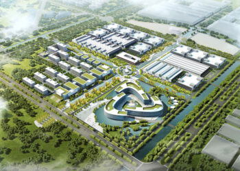 An artist's impression of how SANY's cutting-edge R&D center will look on completion