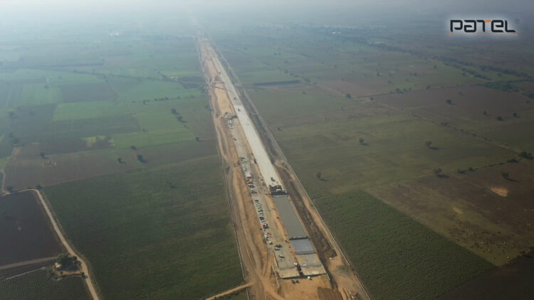 A contractor working for the NHAI has set a concrete paving record on an expressway project in India