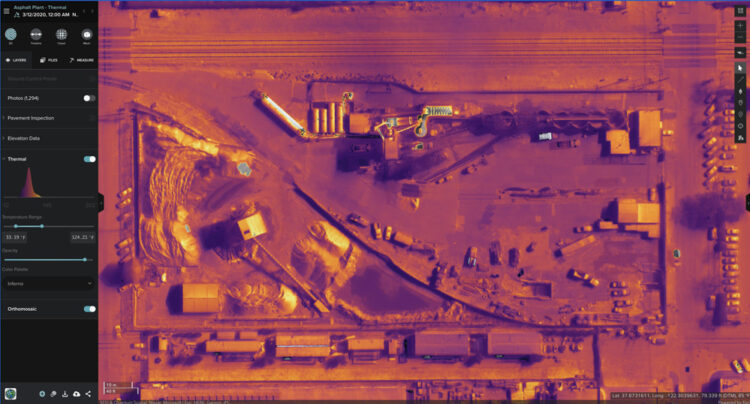 Thermal imaging using Esri UK Site Scan