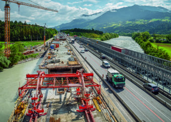 The 235m Terfener Innbrücke carries the A12 motorway over the Inn River in Austria’s Tyrolian Inntal Valley (photo: Günther Bayerl)