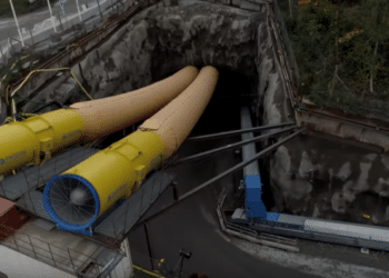 Essential ventilation for tunnel work