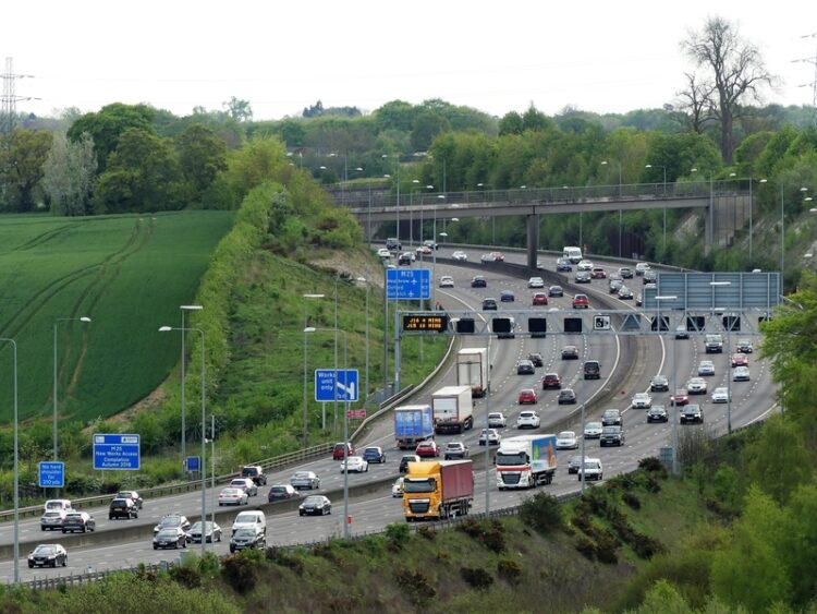 Many sections of the London orbital M25 motorway are concrete (image © Peter Fleming/Dreamstime)