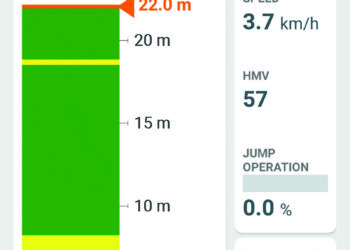 Hamm's new app, Smart Doc, records the speed, the frequency, the amplitude, the amount of jump operation and the achieved compaction value (Hamm Measurement Value) during compaction