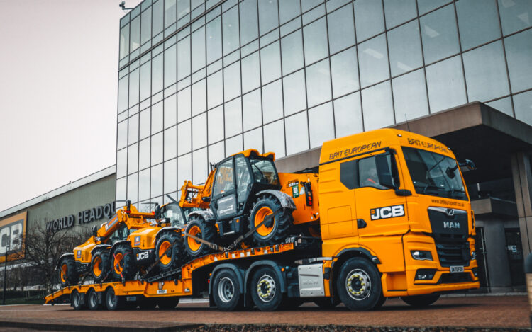 JCB says that the machines are rolling off the production line its headquarters in Rocester, in the English county of Staffordshire