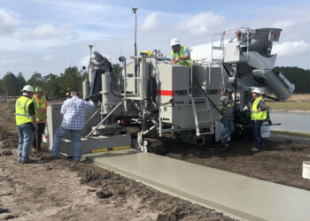 Using stringless technology offers key advantages for concrete slipforming