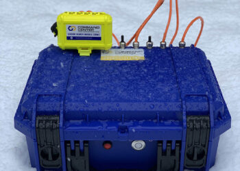 The AutoCollector box is rugged, weatherproof and needs only four D-cell batteries