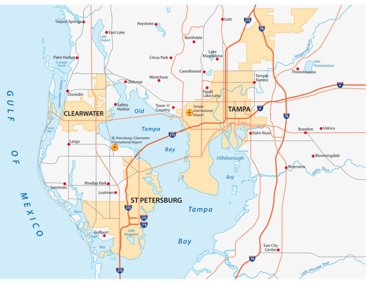 A new road connection means shorter journey times for drivers in Tampa Bay, Florida – image courtesy of © Rainer Lesniewski, Dreamstime.com