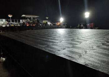 Paving quality was optimised, along with the scale of the operatio