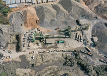 Efficient concrete production was crucial