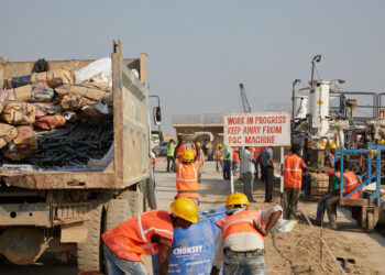Material supplies had been arranged in advance and safety measures were taken