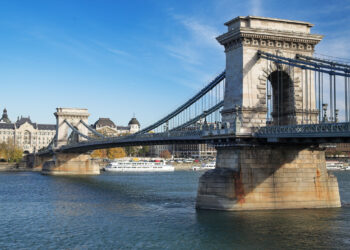 The Széchenyi Chain Bridge is named after István Széchenyi, a major supporter of its construction between 1839 and 1849 (photo © Mikhail Markovskiy/Dreamstime)