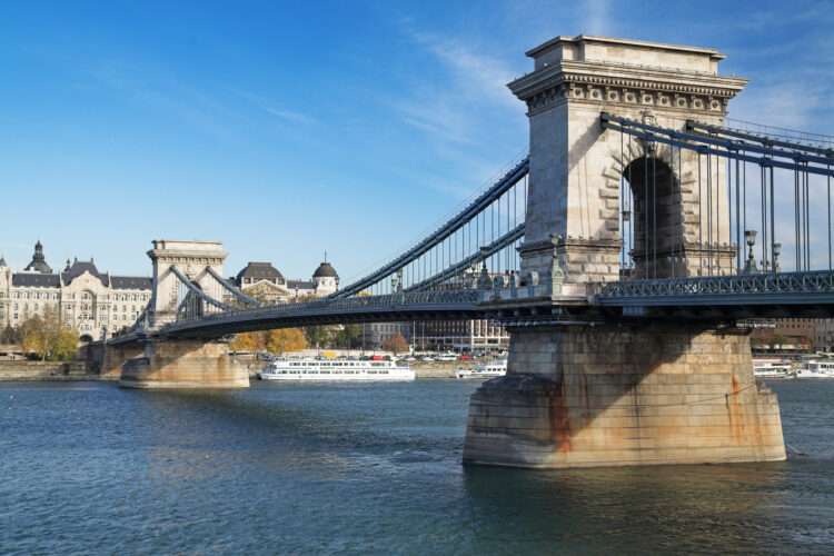 The Széchenyi Chain Bridge is named after István Széchenyi, a major supporter of its construction between 1839 and 1849 (photo © Mikhail Markovskiy/Dreamstime)