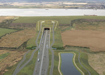 Around 23km of new road will connect the longest road tunnel in the UK to the country’s strategic road network (image courtesy Highways England)
