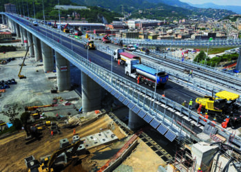 GiPave, graphene-enhanced asphalt, was used for the binder and wearing courses on the new 1,067m-long San Giorgio bridge in Genoa, Italy in July 2020