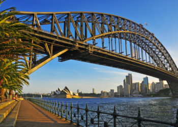 Sydney Harbour Bridge: opened in 1932 and 1,149m long (image © Nyker1/Dreamstime)