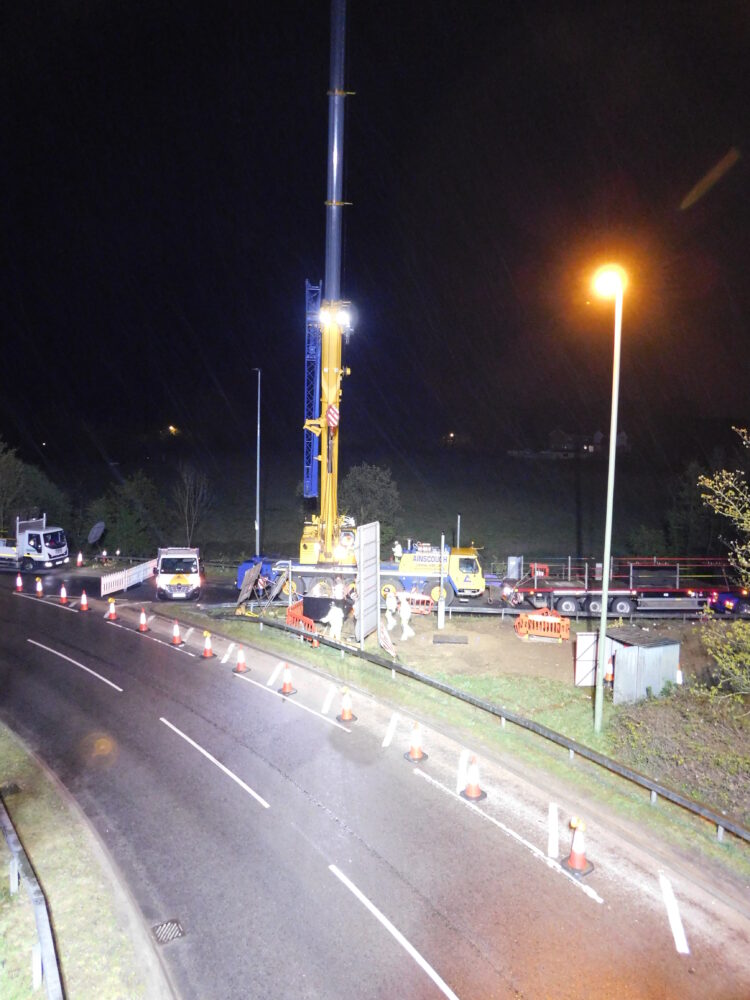 Precast foundations by Marshalls Civils & Drainage speed up the upgrade of the M27