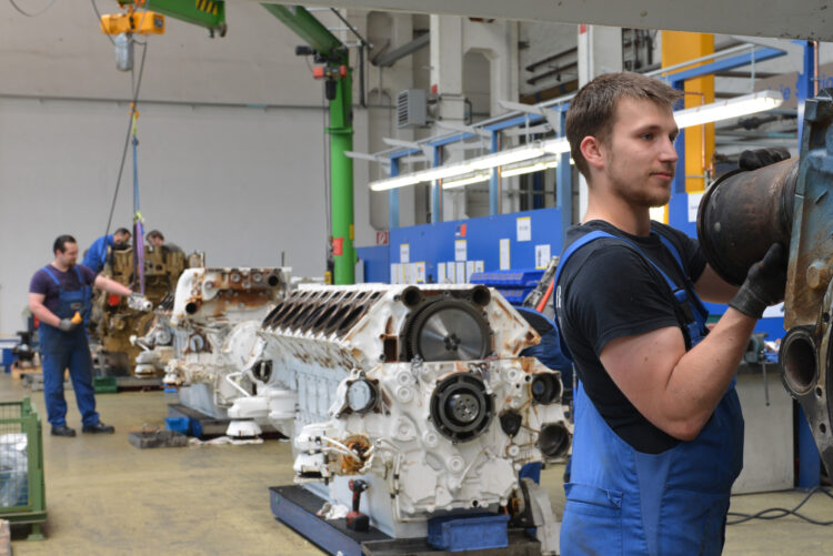 Rolls-Royce will create a Remanufacturing and Overhaul Regional Center at its mtu Aiken manufacturing facility in US, similar to operations at the company’s plant in Magdeburg, Germany, as seen here (image courtesy Rolls Royce Power Systems)