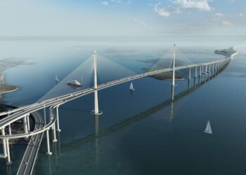 The bridge has been designed with aesthetics, as well as functionality, in mind (image courtesy Dissing+Weitling)