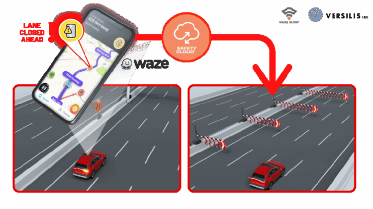 Versilis safety gates are now integrated with Haas Alert’s Safety Cloud, a cellular-V2X (C-V2X) solution that sends real-time digital alerts to drivers