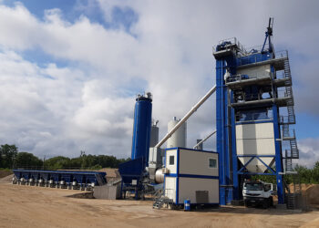The Ammann plant bought by TRAKT is able to deliver a wide range of mix specifications to high-quality requirements