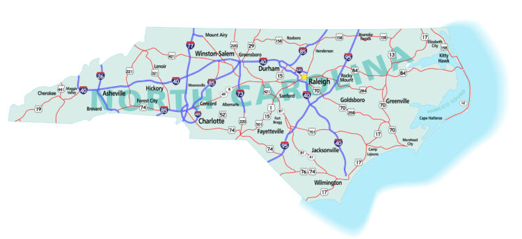 Lane Construction will carry out widening work on I-40 to the west of Durham in North Carolina – image courtesy of © Stacey Lynn Payne, Dreamstime.com