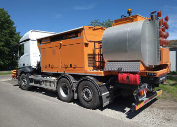 The Strassmayr pothole patcher is said to be highly efficient and to leave a quality repair