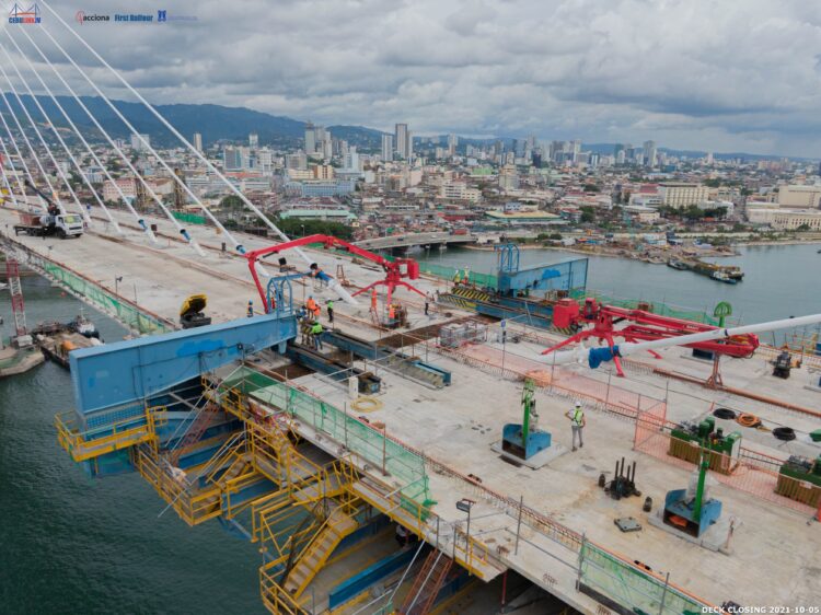 Work on the Cebu bridge in the Philippines is progressing - image © courtesy of ACCIONA