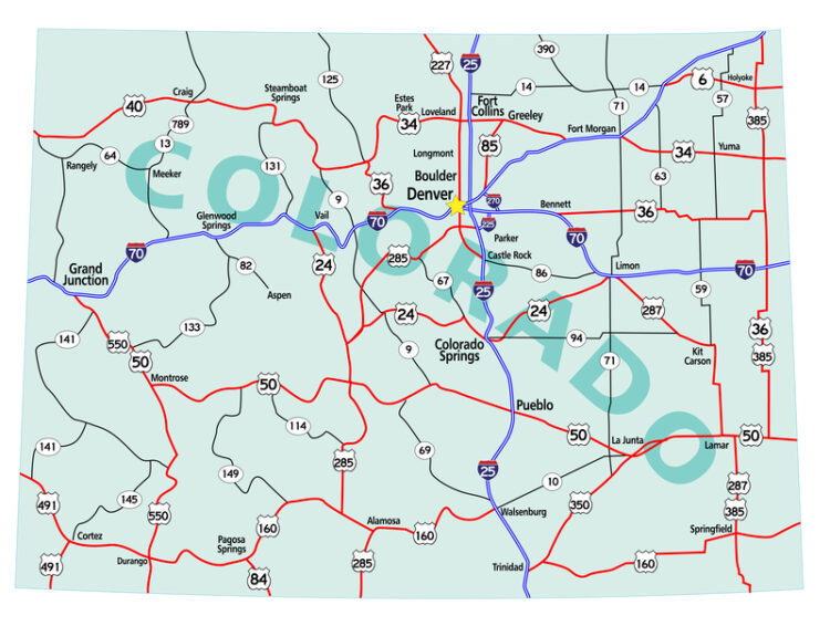An improved highway stretch will cut congestion in Colorado – image courtesy of © Stacey Lynn Payne, Dreamstime.com
