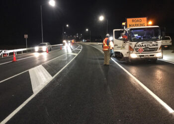 Line markings were amongst the finishing touches for the link