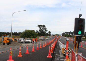 Traffic control measures did have to be used to ensure the safety of site personnel