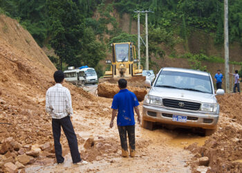 Many existing road links in Lao PDR are vulnerable to landslides © Matyas Rehak | Dreamstime.coma