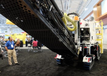 The World of Asphalt/AGG1 2022 exhibition in Nashville has broken attendance records for exhibitors and visitors - image courtesy of Mike Woof