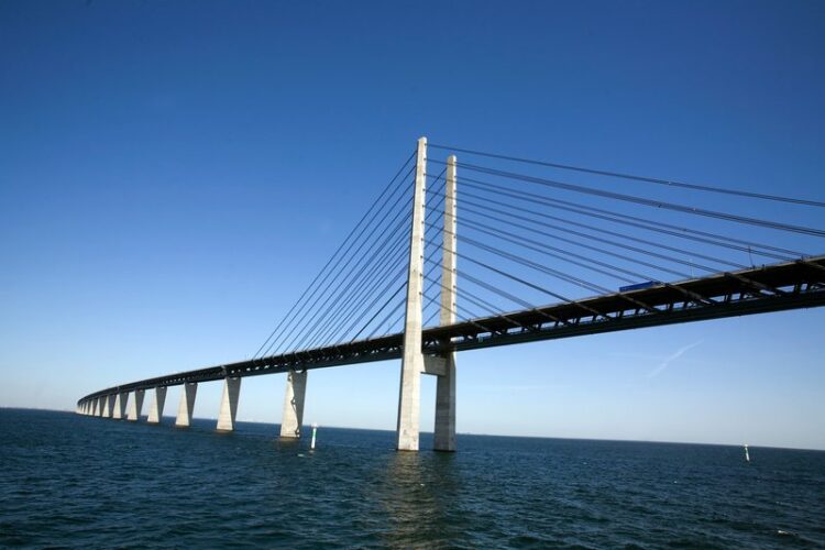 The 16km Øresund Bridge between Denmark and Sweden consists of a bridge, a tunnel and the man-made island of Peberholm (image courtesy Øresundsbro Konsortiet)