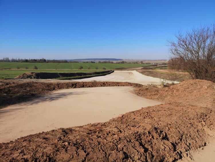 Earthmoving work is underway for the upgrade of the B247 road in Germany