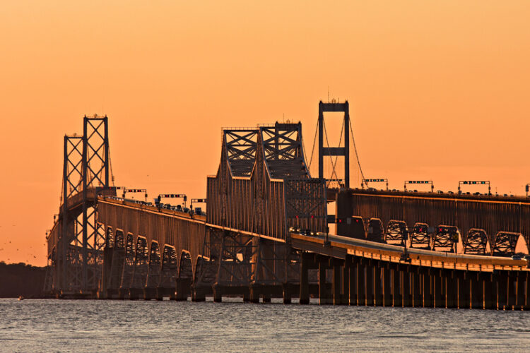 A new bridge is planned for Chesapeake Bay that will be located close to the existing structures – image courtesy