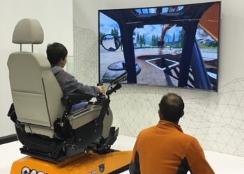 Digitisation is essential to unlock the potential of the construction sector and will be a major focus at Italy’s SaMoTer international construction machinery exhibition from May 3-7 next year in Verona (image © David Arminas/World Highways)