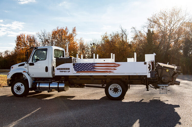 Liebherr is now offering a compact concrete pump for the US market