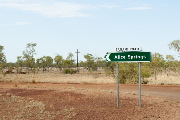 Heavy going: the mostly gravel Tanami Road - also known as the Tanami Track, Tanami Highway and the McGuire Track - runs across Australia’s remote northern outback (image ©Adwo/Dreamstime)
