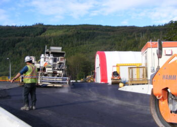 Often there are only a few roads into remote and rural communities which makes highway maintenance extremely important economically (image courtesy of BC Ministry of Transportation)