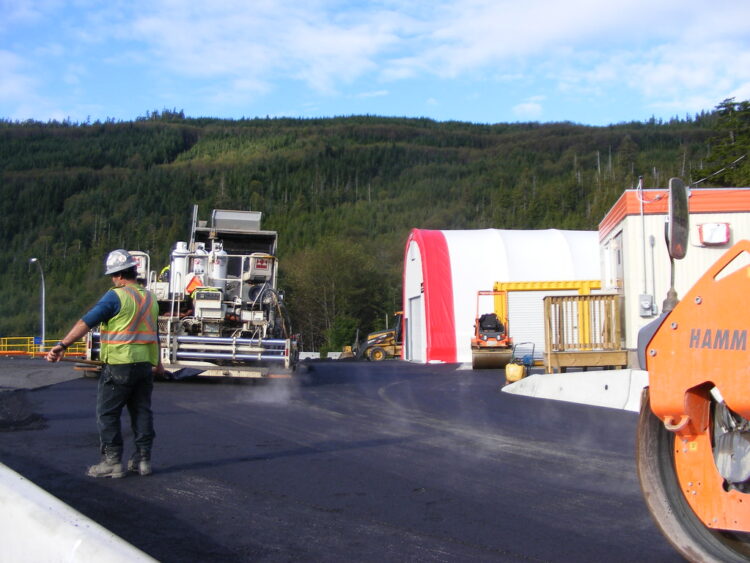 Often there are only a few roads into remote and rural communities which makes highway maintenance extremely important economically (image courtesy of BC Ministry of Transportation)
