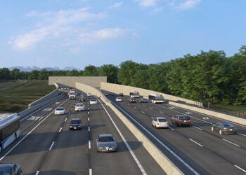 The new eight-lane immersed George Massey Tunnel will be in operation in 2030 (image courtesy of the government of British Columbia, Canada)
