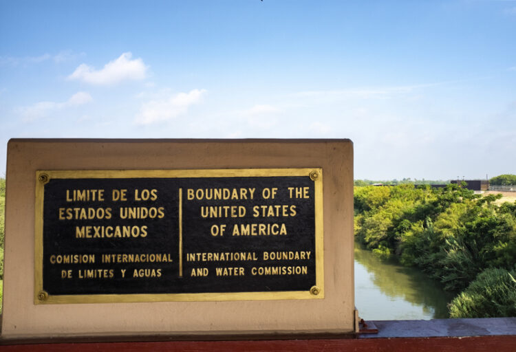 The Anzalduas International bridge is one of several spanning the Rio Grande River that makes up the border between the US and Mexico – image courtesy of © Valentin M Armianu | Dreamstime.com