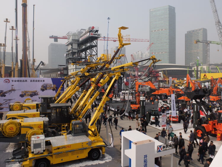 The bauma China 2022 construction machinery exhibition has been cancelled due to the Chinese Government’s COVID-19 policy – image courtesy © of Mike Woof