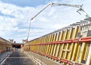 VARIOKIT VIL’s clamping points of the trough formwork can be used for anchoring, thus reducing the number of lost components
