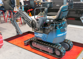 Yanmar’s electric excavator is a quiet, zero-emission machine designed to meet taxing emissions restrictions