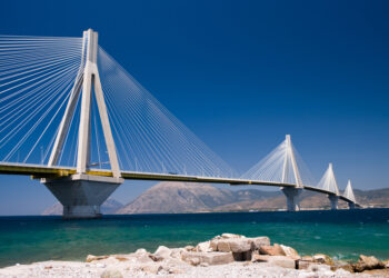 VINCI has increased its stake in the Rion–Antirion Bridge in Greece – image courtesy of © Ollirg | Dreamstime.com