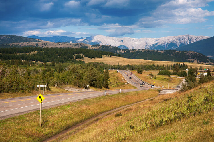The 324km-long Highway 3 is also known as the Crowsnest Highway because it crosses into neighbouring British Columbia over the Crowsnest Pass (image © Andrew Matthews/Dreamstime)