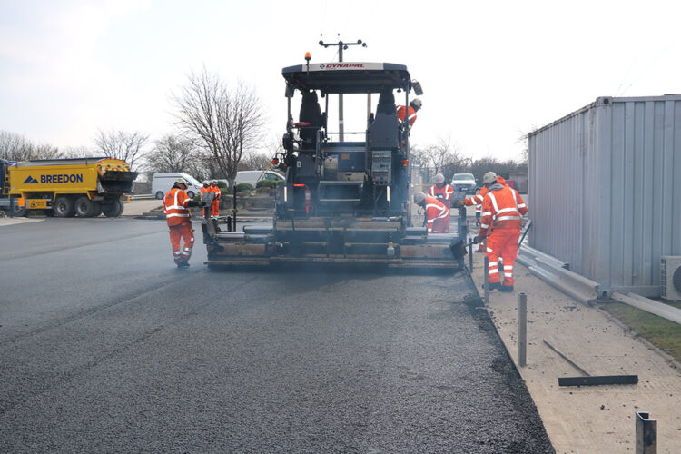 Breedon paved an area in the UK using Nypol RE 73