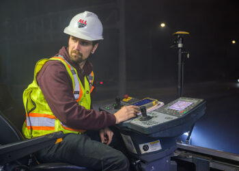 Using thermal mapping technology allows for a more homogenous surface to be paved