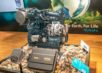 The Kubota’s V3307 is the first in a line of micro-hybrid engines that the company is pushing out into the market